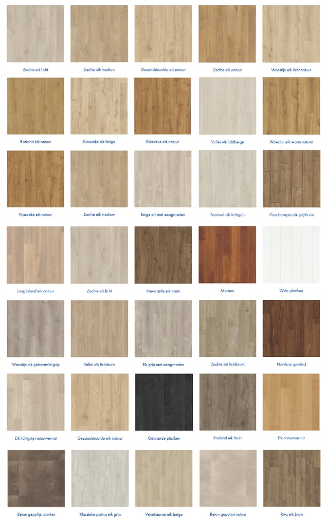 Quick step kleuren Quick step kleuren